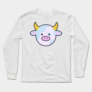 cute kawaii cow Long Sleeve T-Shirt